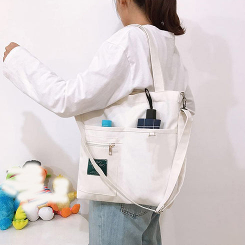 キャンバス トートバッグ 2way 軽量 レディース 可愛い ショルダーバッグ 斜めかけ カバン シンプル 通勤通学 バッグ 肩掛けカバン オルチャン 88CXH-003
