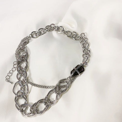 チェーン チョーカーネックレス 韓国風 レディース おしゃれ ジュエリーアクセサリー 太め 大人かわいい 首飾り オルチャン ストリート風 ネックレス 88CXH-021