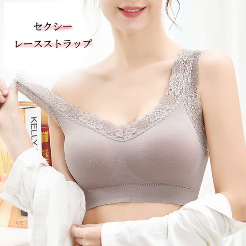 ハーフトップ ブラジャー ノンワイヤー 可愛い スポーツブラ セクシー胸元 ナイトブラ ワイヤーなし 盛りブラ セクシーランジェリー ブラトップ 盛れる 88CXH-035