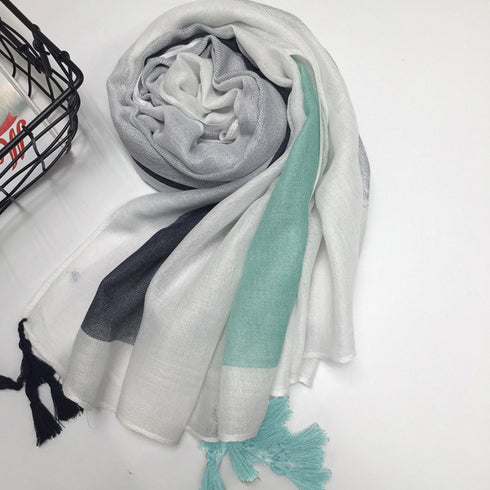 ストール ショール 大判 マフラー春秋冬 レディース 大人可愛い マフラー タッセル リバーシブル グラデーションカラー ストール おしゃれ 薄手 オルチャン 88CXH-038