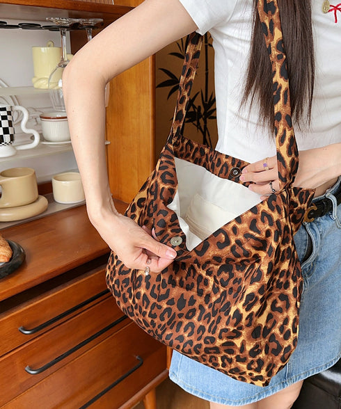 大容量 レオパード柄 ショルダーバッグ レディース  ヒョウ柄 ショルダーバッグ おしゃれ 肩掛けバッグ 大きめ カジュアル かばん オールシーズン サブバッグ 88CXH-039