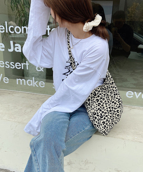 大容量 レオパード柄 ショルダーバッグ レディース  ヒョウ柄 ショルダーバッグ おしゃれ 肩掛けバッグ 大きめ カジュアル かばん オールシーズン サブバッグ 88CXH-039