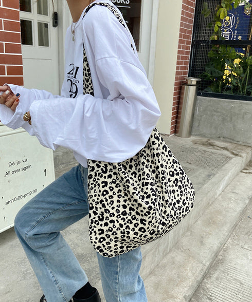 大容量 レオパード柄 ショルダーバッグ レディース  ヒョウ柄 ショルダーバッグ おしゃれ 肩掛けバッグ 大きめ カジュアル かばん オールシーズン サブバッグ 88CXH-039
