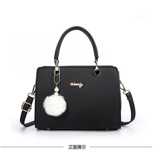 ショルダーバッグ ファーチャーム付き通勤 おしゃれ PUレザー 斜めがけバッグ 高みえ ハンドバッグ オフィスカジュアル 2wayカバン 入学入園式 肩掛けかばん 88CXH-042