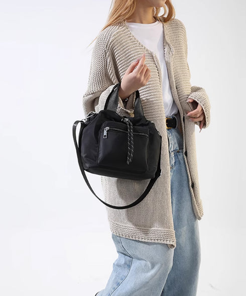 巾着ショルダーバッグ レディース 小さめ おしゃれ ミニショルダーバッグ 軽量 斜めがけ カバン 肩掛けバッグ カジュアル3WAY ナイロンバッグ コンパクト 88CXH-065