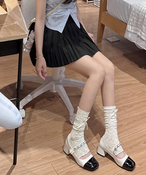 レースアームカバー ルーズレースソックス レディース リボン付き腕カバー 夏用 可愛い ロング スリーブカバー UVケア アウトドア韓国風 腕用スリーブ 薄手靴下 88CXH-068