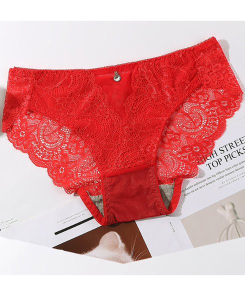 総レース ショーツ レディース セクシー 可愛い ノーマルショーツ フェミニン スタンダードショーツ シースルー アンダーウェア 花柄レース刺しゅう インナー肌着 88CXH-087