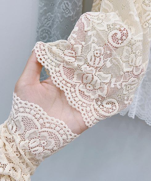 レースアームカバー レディース UVケア おしゃれ 腕カバー 指なし ロング手袋  可愛い クールアームカバー アウトドア 韓国風 腕用スリーブ お出かけ 自転車 88CXH-091