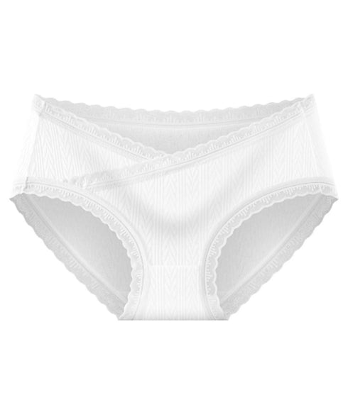 レース付き マタニティ ショーツ 妊婦用 可愛い マタニティインナー 産前産後ショーツ Vカット スタンダードショーツ 蒸れない 妊婦下着 お腹らくらくショーツ 88CXH-092