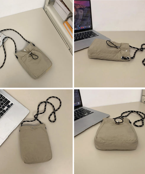 ミニ ショルダーバッグ レディース 軽量 可愛い 斜め掛けバッグ 小さめ 肩掛けかばん おしゃれ スクエアバッグ 韓国風 スマホバッグ コンパクト ナイロンバッグ 88CXH-103