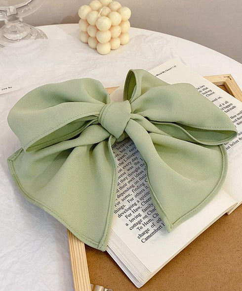 ビッグリボン バレッタ ヘアクリップ上品 おしゃれ ヘアアクセサリー レディース プチプラ まとめ髪 大人かわいい ヘアアレンジ 大きめ 髪飾り リボンクリップ 88CXH-106