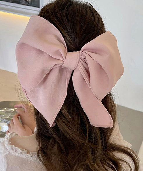ビッグリボン バレッタ ヘアクリップ上品 おしゃれ ヘアアクセサリー レディース プチプラ まとめ髪 大人かわいい ヘアアレンジ 大きめ 髪飾り リボンクリップ 88CXH-106