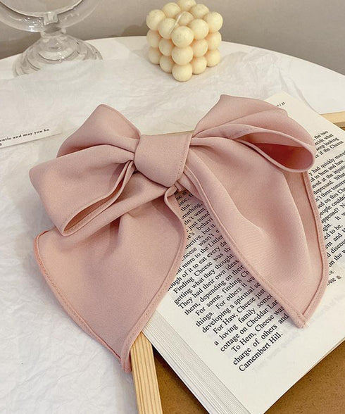 ビッグリボン バレッタ ヘアクリップ上品 おしゃれ ヘアアクセサリー レディース プチプラ まとめ髪 大人かわいい ヘアアレンジ 大きめ 髪飾り リボンクリップ 88CXH-106