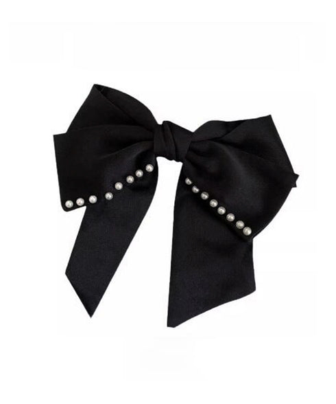 ビッグリボン バレッタ ヘアクリップ上品 おしゃれ ヘアアクセサリー レディース フェミニン まとめ髪 大人かわいい ヘアアレンジ 大きめ 髪飾り リボンクリップ 88CXH-108