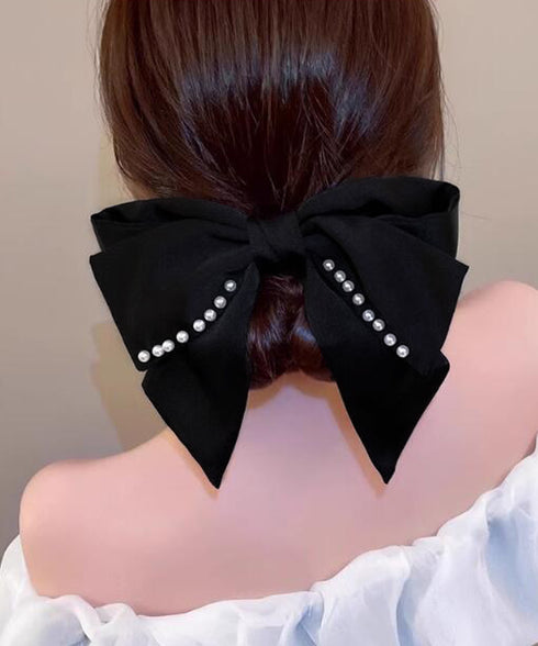 ビッグリボン バレッタ ヘアクリップ上品 おしゃれ ヘアアクセサリー レディース フェミニン まとめ髪 大人かわいい ヘアアレンジ 大きめ 髪飾り リボンクリップ 88CXH-108