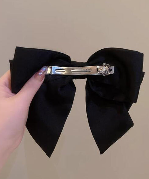 ビッグリボン バレッタ ヘアクリップ上品 おしゃれ ヘアアクセサリー レディース フェミニン まとめ髪 大人かわいい ヘアアレンジ 大きめ 髪飾り リボンクリップ 88CXH-108