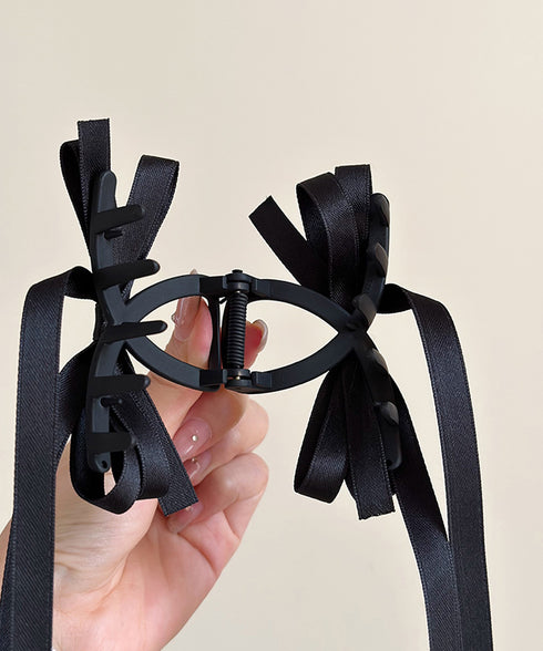 リボン バンスクリップ 上品ヘアクリップ レディース おしゃれ ヘアアクセサリー フェイクパール ヘアアレンジ 大人かわいい 簡単 まとめ髪 エレガント 髪留め 88CXH-110