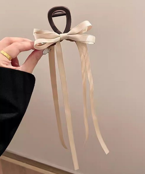 リボン バンスクリップ 上品ヘアクリップ レディース おしゃれ ヘアアクセサリー フェイクパール ヘアアレンジ 大人かわいい 簡単 まとめ髪 エレガント 髪留め 88CXH-110