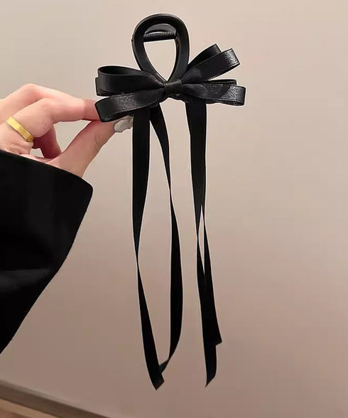 リボン バンスクリップ 上品ヘアクリップ レディース おしゃれ ヘアアクセサリー フェイクパール ヘアアレンジ 大人かわいい 簡単 まとめ髪 エレガント 髪留め 88CXH-110