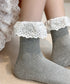 レース付き ソックス レディース 靴下 大人可愛い リブソックス ガーリー靴下 カジュアル ミドル丈ソックス 春夏秋冬 おしゃれ フリルソックス 10代 20代 88CXH-118
