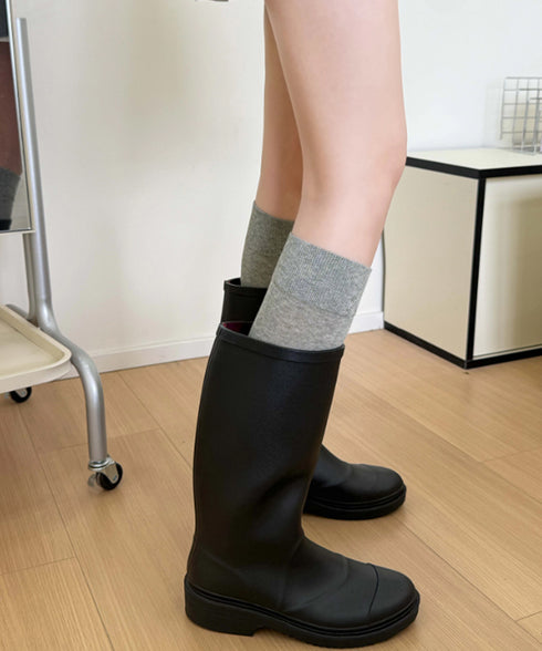 ハイソックス レディース ロングソックス おしゃれ 靴下 美脚 スクールソックス 可愛い カジュアルソックス 伸縮性 トレンド 靴下 秋冬 シンプル 無地ソックス 88CXH-122