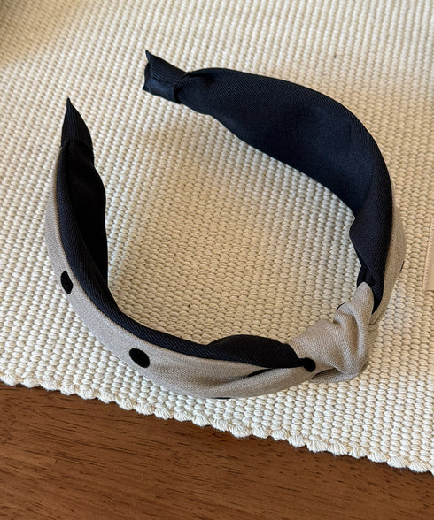 ドット柄 ねじり ワイドカチューシャ小顔 おしゃれ 幅広カチューシャ レディース 大人可愛い ヘアアクセサリー 痛くない 髪飾り シンプル ヘアアレンジ トレンド 88CXH-140