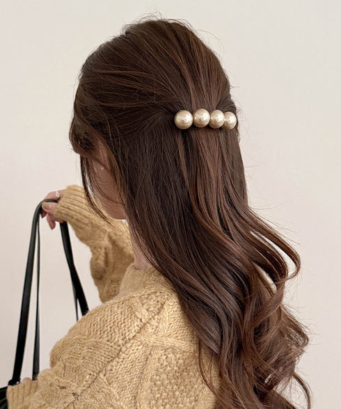 フェイクパール ヘアクリップ 大人可愛い レディース ヘアアクセサリー きれいめ ヘアアレンジ 韓国ファッション 簡単髪留め フェミニン まとめ髪 上品 結婚式 88CXH-141