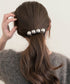 フェイクパール ヘアクリップ 大人可愛い レディース ヘアアクセサリー きれいめ ヘアアレンジ 韓国ファッション 簡単髪留め フェミニン まとめ髪 上品 結婚式 88CXH-141