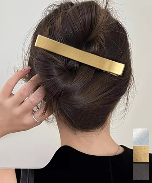 ダッカール ヘアクリップ上品ヘアアレンジ 大人可愛い くちばしクリップ きれいめ メタルヘアクリップ 大きめ 韓国風 簡単髪留め フェミニンまとめ髪 結婚式高見え 88CXH-142