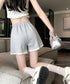 レース裾ショートパンツ レディース韓国風 大人可愛い フレア 短パンツ ウエストゴム キュロットパンツ 着やせ 美脚脚長パンツ 春夏 カジュアル 細見えパンツ 88CXH-153