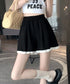 レース裾ショートパンツ レディース韓国風 大人可愛い フレア 短パンツ ウエストゴム キュロットパンツ 着やせ 美脚脚長パンツ 春夏 カジュアル 細見えパンツ 88CXH-153