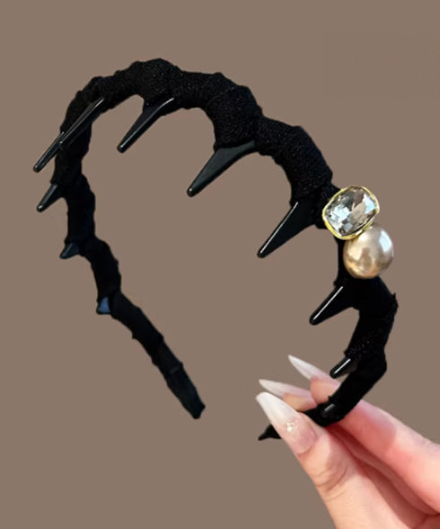 ビジュー装飾 カチューシャ 小顔 髪留め おしゃれ 清楚カチューシャ レディース 大人可愛い ヘアアクセサリー 痛くない 髪飾り シンプル ヘアアレンジ トレンド 88CXH-155