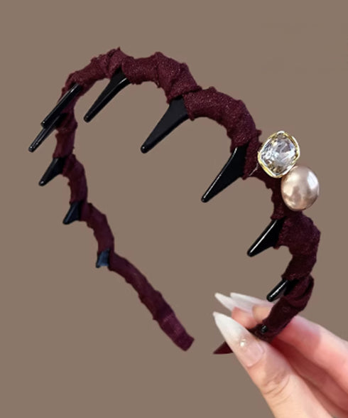 ビジュー装飾 カチューシャ 小顔 髪留め おしゃれ 清楚カチューシャ レディース 大人可愛い ヘアアクセサリー 痛くない 髪飾り シンプル ヘアアレンジ トレンド 88CXH-155