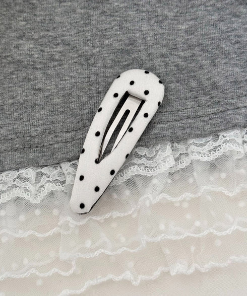 ドット柄 ヘアピン 韓国風 パッチンピン 大人かわいい 水玉模様スリーピン フェミニン 簡単髪留め きれいめ 髪飾り 上品 ヘアアクセサリー カジュアル プチプラ 88CXH-159