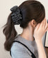 小花柄 シフォンフリル バナナクリップ おしゃれ ヘアアクセサリー レディース ヘアクリップ 清楚 まとめ髪 大人かわいい ヘアアレンジ フェミニン 簡単髪留め 88CXH-170