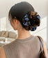 異素材ミックス ボリュームシュシュ 上品 レディース 大人可愛い きれいめ ヘアゴム バイカラー ヘアアクセサリー おしゃれ ヘアアレンジ 簡単 まとめ髪 韓国風 88CXH-198