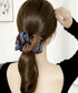 異素材ミックス ボリュームシュシュ 上品 レディース 大人可愛い きれいめ ヘアゴム バイカラー ヘアアクセサリー おしゃれ ヘアアレンジ 簡単 まとめ髪 韓国風 88CXH-198
