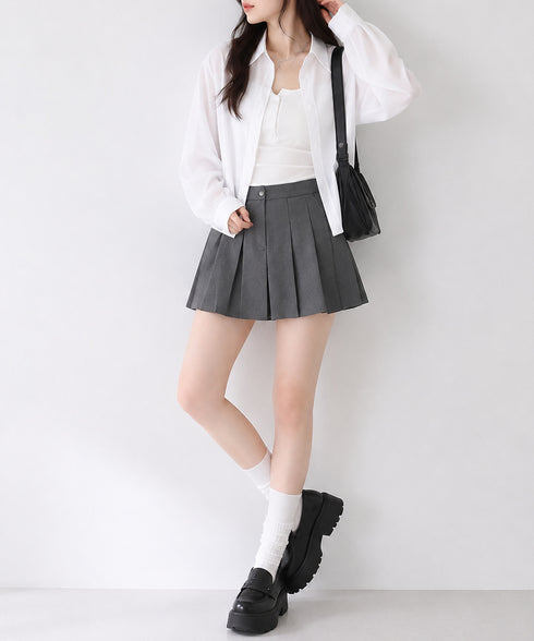 ベーシック ショート丈長袖シャツブラウス シンプル クロップド丈 トップス レディース 大人可愛い レギュラーカラーシャツ 韓国風 カーディガン 春秋服きれいめ 88CXH-202
