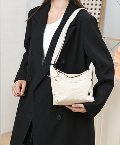 ミニショルダーバッグ 軽量斜めがけバッグ レディース ナイロンカバン 韓国風 コンパクト鞄 小さめ シンプル 2way ミニバッグ 無地 肩掛けクロスボディバッグ 89XFENG-066