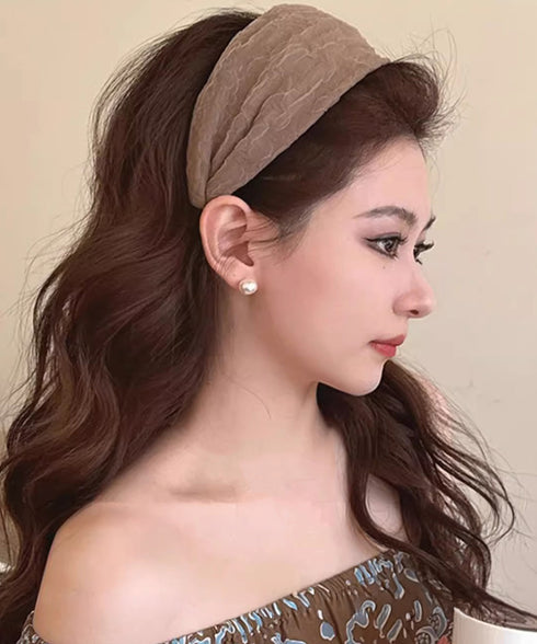 ワイドカチューシャ 韓国風 幅広カチューシャ レディース 大人可愛い ヘアアクセサリー 髪飾り シンプル 洗顔 小物 エレガント 髪留め ヘアバンド 89XINCH-002