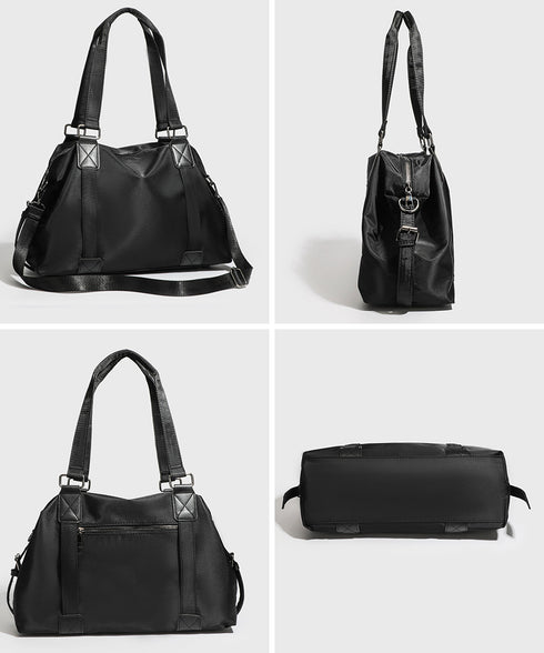 大容量トートバッグA4通勤通学斜め掛け鞄 レディース ナイロンショルダーバッグ 肩掛け シンプル 旅行 オフィスカジュアル手提げバッグ マザーズバッグビッグサイズ 89AI-021