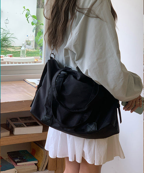 大容量トートバッグA4通勤通学斜め掛け鞄 レディース ナイロンショルダーバッグ 肩掛け シンプル 旅行 オフィスカジュアル手提げバッグ マザーズバッグビッグサイズ 89AI-021