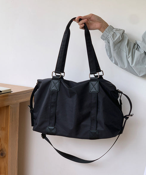 大容量トートバッグA4通勤通学斜め掛け鞄 レディース ナイロンショルダーバッグ 肩掛け シンプル 旅行 オフィスカジュアル手提げバッグ マザーズバッグビッグサイズ 89AI-021