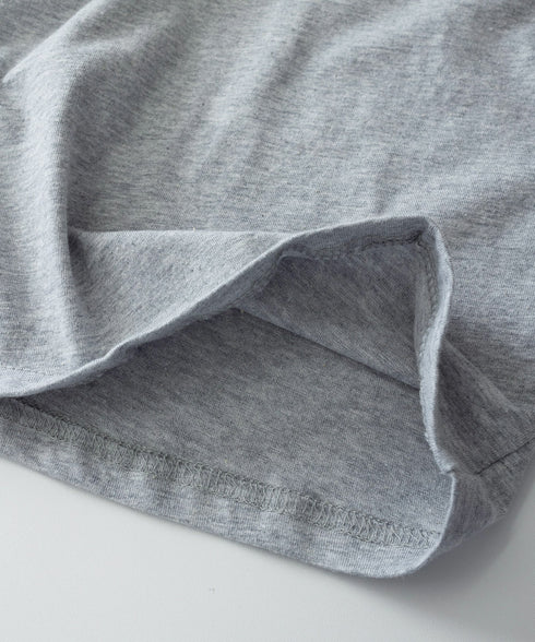 Tシャツ英文字 ロゴプリント半袖Tシャツ レディース ロゴtシャツ ゆったり 着やせ ロングtシャツ トップス シンプル プルオーバー 無地Tシャツ 体型カバー 89BAO-001