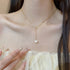 ネックレス ペンダント パール 韓国風 アクセサリー レディース チェーンネックレス 上品 華奢 オシャレネックレス 高見え 首飾り ジュエリー 結婚式 可愛い 89CHUFU-018