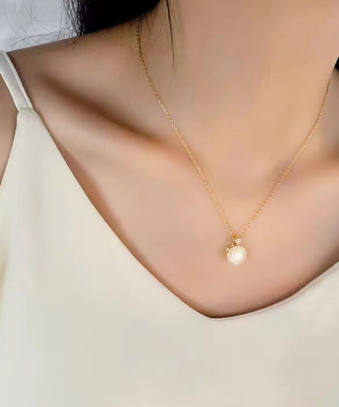 ネックレス 回転式 チェーンネックレス レディース ラインストーン パーティー アクセサリー ゴールド首飾り きらきら 輝く ジュエリー 新作 結婚式 可愛い 89CHUFU-022