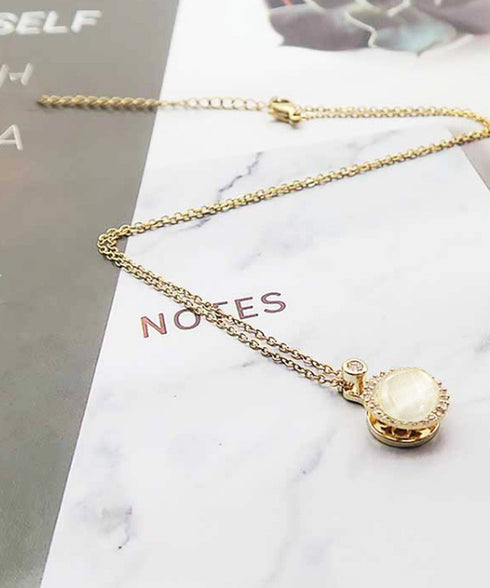 ネックレス 回転式 チェーンネックレス レディース ラインストーン パーティー アクセサリー ゴールド首飾り きらきら 輝く ジュエリー 新作 結婚式 可愛い 89CHUFU-022