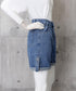 ロールアップ デニムショートパンツ 美脚 デニムパンツ ハイウエスト レディース 短パン ワイドシルエット 体型カバー 半ズボン 大人カジュアル 脚長ジーンズ春夏 89DWEI-009