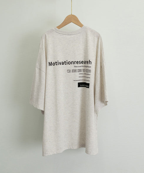 オーバーサイズ 英文字ロゴ 半袖Tシャツ レディース ビッグTシャツ プリントTシャツ カットソーユニセックス 夏t 韓国風チュニックロンT ゆったり黒白tシャツ 89EKDZ-001