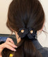 フラワーヘアバンスクリップ 簡単まとめ髪 レディース ヘアクリップ 大人上品 きれいめ ヘアアクセ 韓国風 フェイクパール飾り ヘアアクセサリー雑貨 フェミニン 89HSH-001